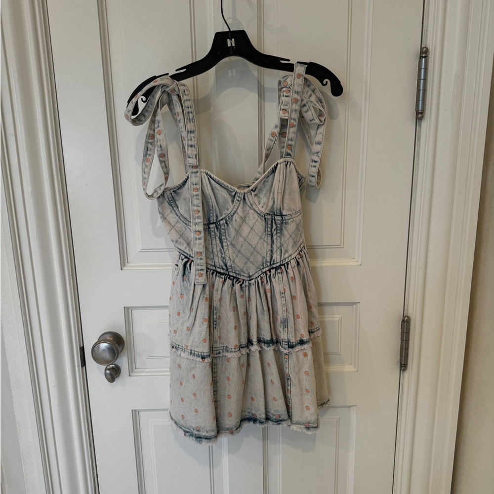 Love shack fancy jean dress